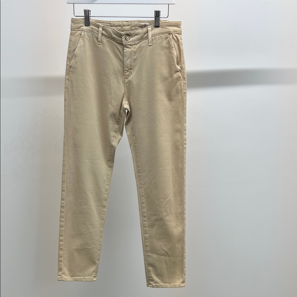 Ag Adriano Goldschmied Tan Denim Trousers
